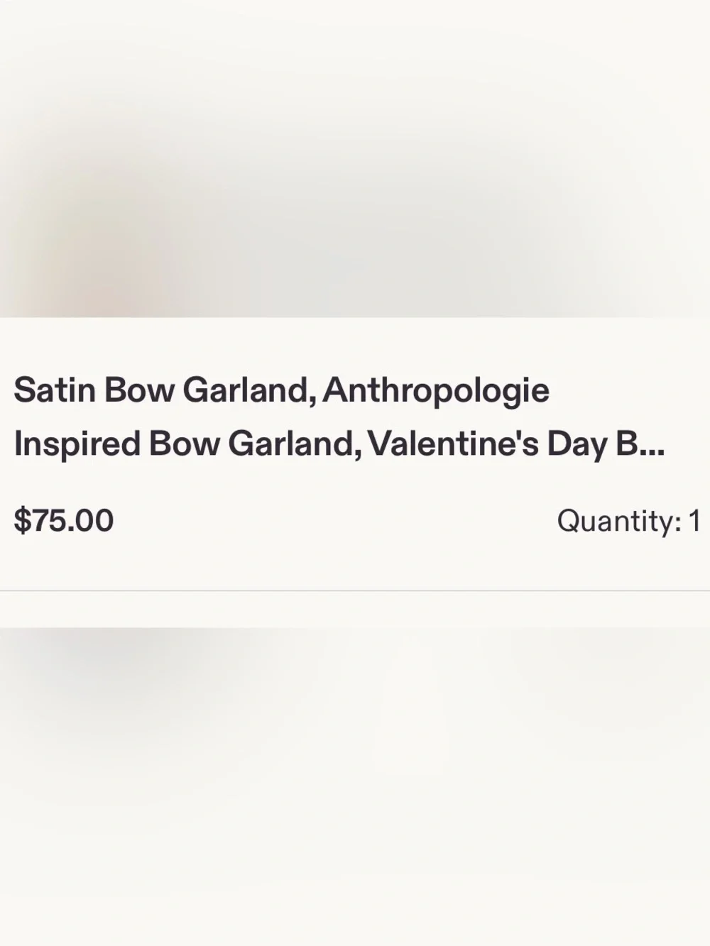 Satin Bow Garland, Anthropologie Inspired Bow Garland